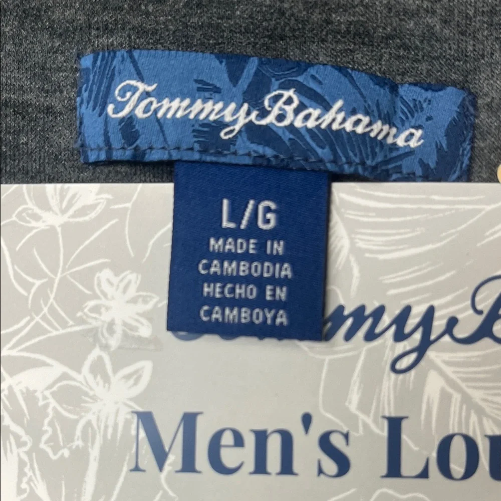 Tommy Bahama Navy and Gray Men's Knit Lounge Set